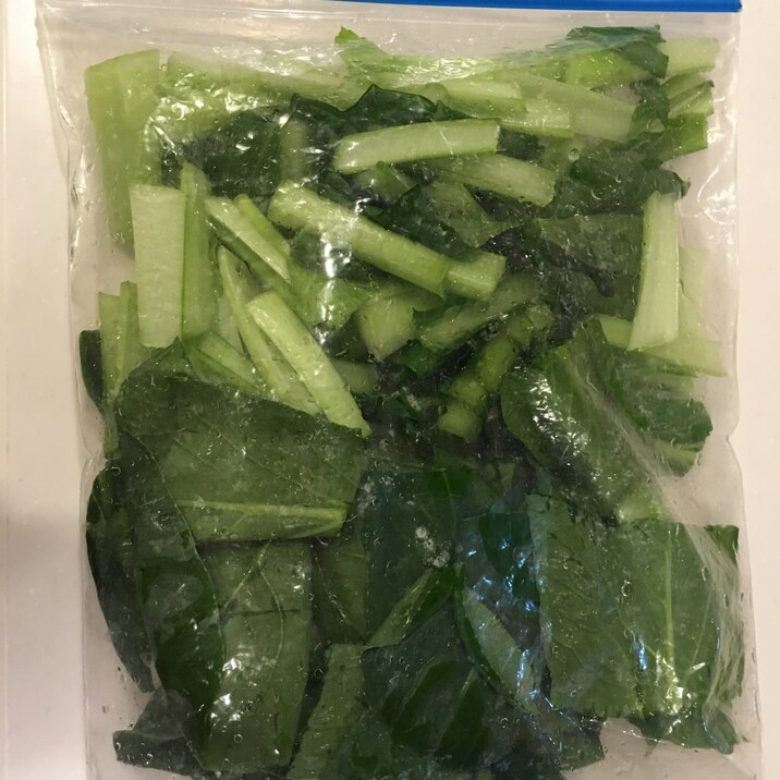 冷凍野菜(小松菜) 保存方法